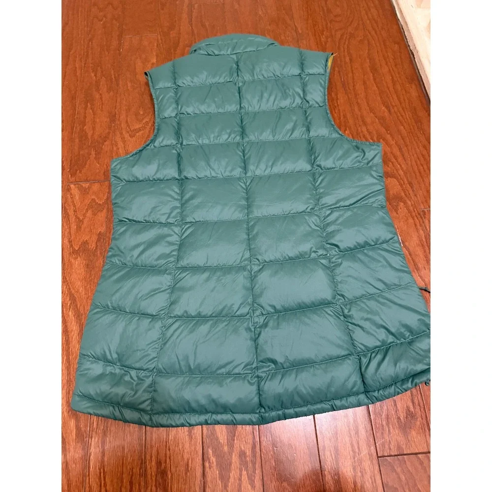 REI Co-op 650 Down Vest Womens Medium Teal Green Puffer Full Zip